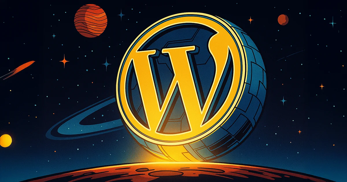 Futuristisches WordPress Logo